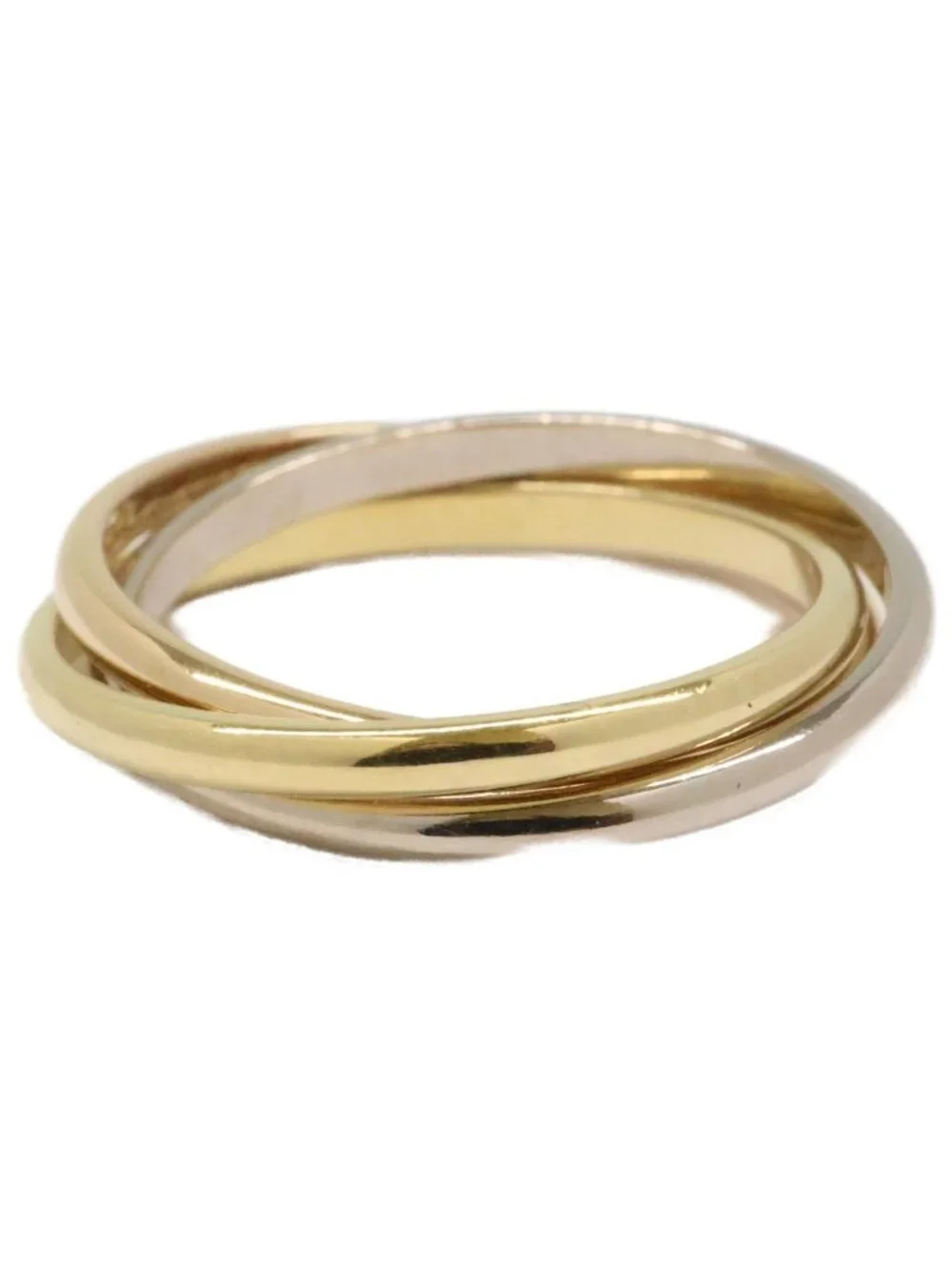 Cartier 750 Three Color Trinity Ring XS 45